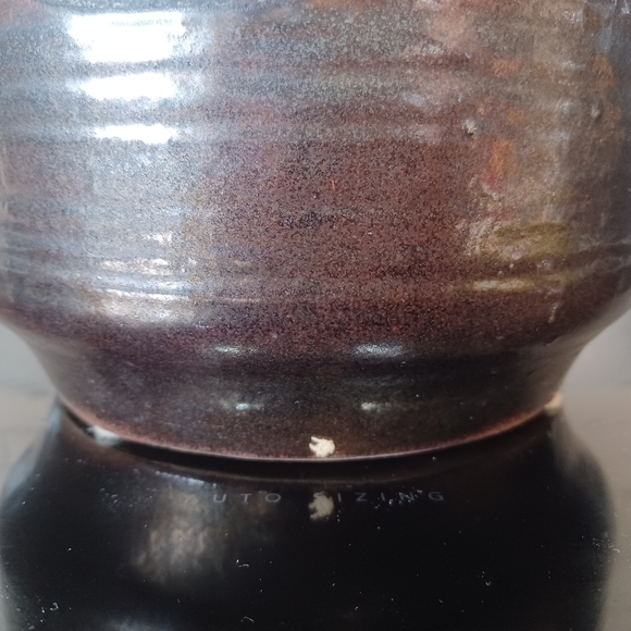 Vintage Carstens Retro Fat Lava W Germany Orange Brown Ceramic Vase - Picture 12 of 12